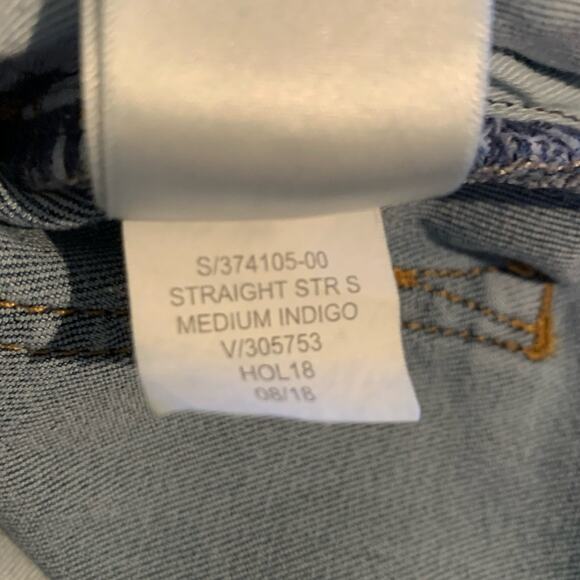 GAP Denim Straight Leg Soft Denim Jeans Medium Indigo Wash Men's Size 30x30 - Picture 7 of 7